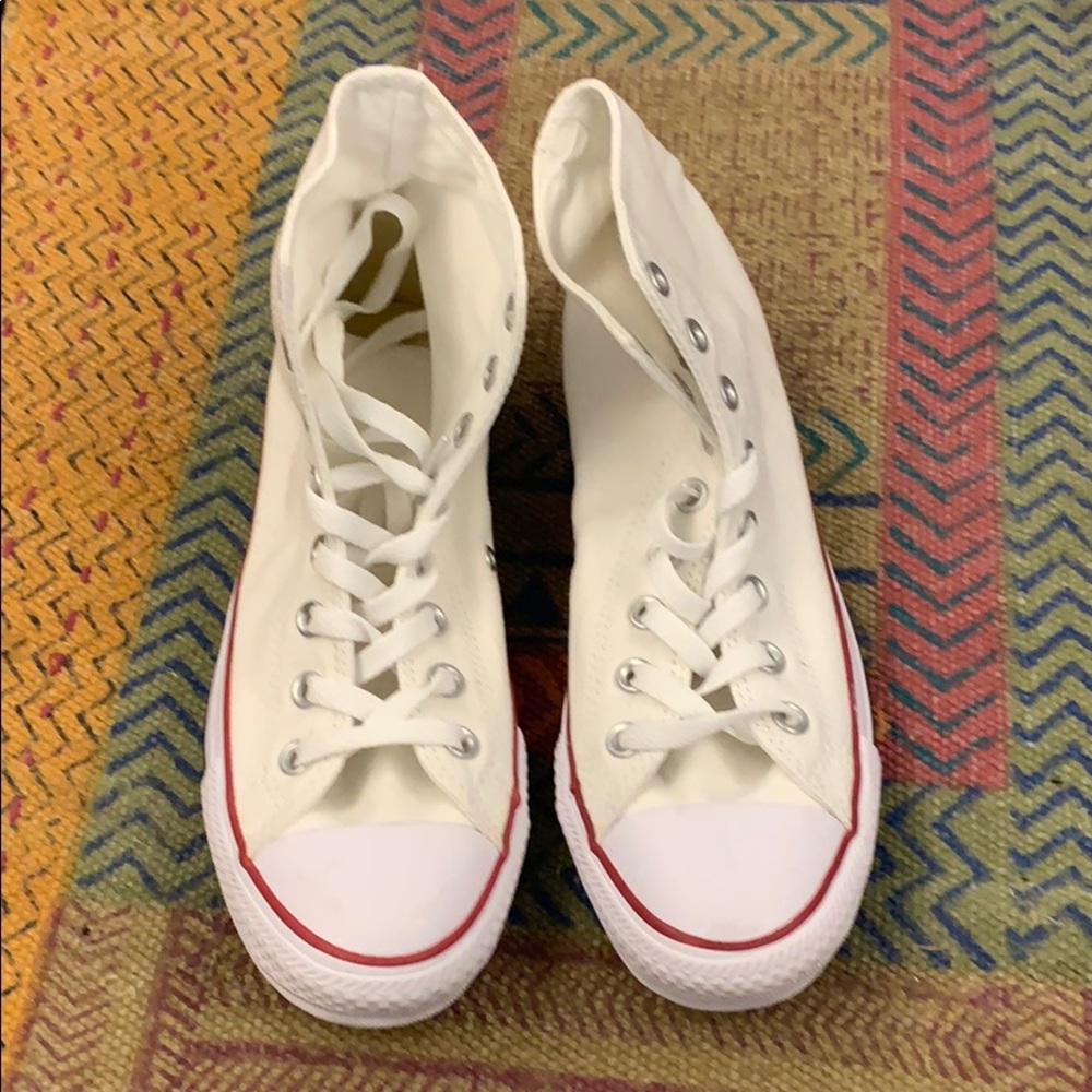 White Converse high tops!!!